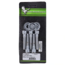 GW, Pulley Schrauben Kit für die hintere Riemenscheibe, Innensechskant, poliertes Chrom